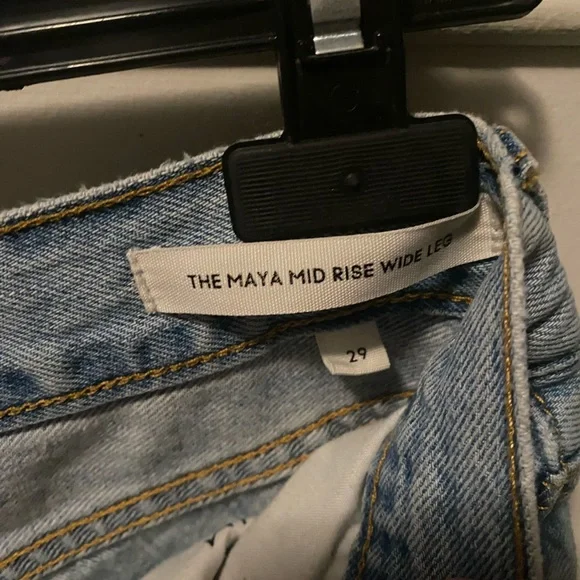 Maya Mid Rise Wide Leg Jeans - Picture 3 of 3